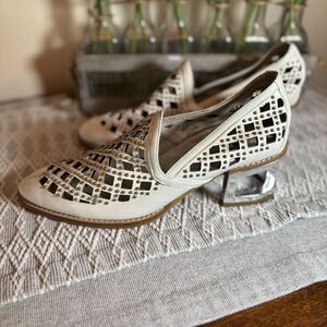 Jeffrey Campbell White Cutout Flats